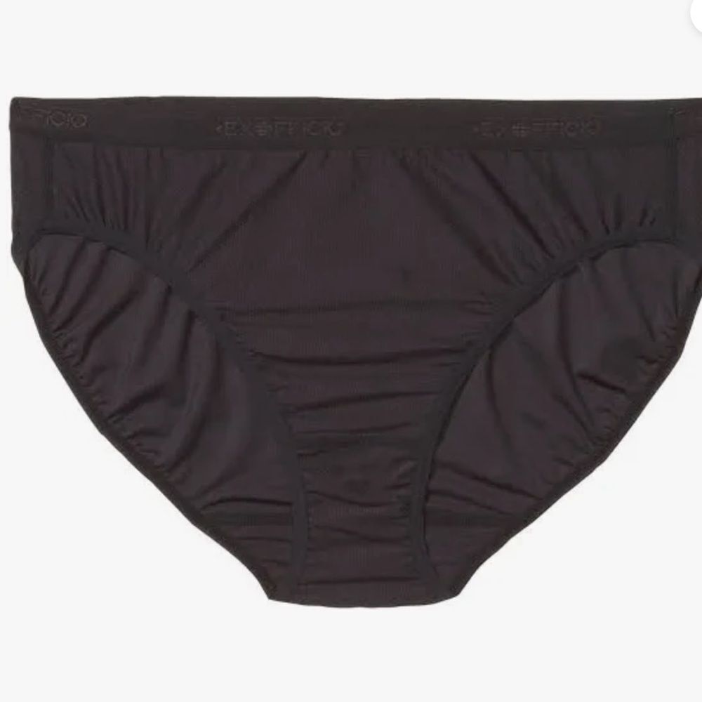 ExOfficio Women's Give-N-Go 2.0 Bikini Brief Travel Perfor, Black, Size XXL, NWT